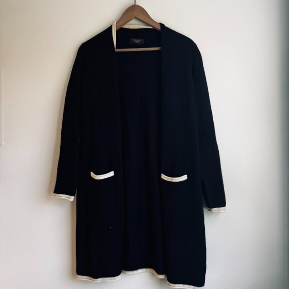 Charter Club Cashmere 36" Long Open Front Cardigan - Size M - Picture 2 of 12